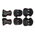 thumbnail image 4 of de equipo de protección para en de para niños adultos de 6 piezas, M negro y rojo shamjiam Protector de patinaje al aire libre, 4 of 7