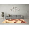 thumbnail image 3 of Ahgly Company Indoor Square Abstract Brown Contemporary Area Rugs, 7' Square, 3 of 4