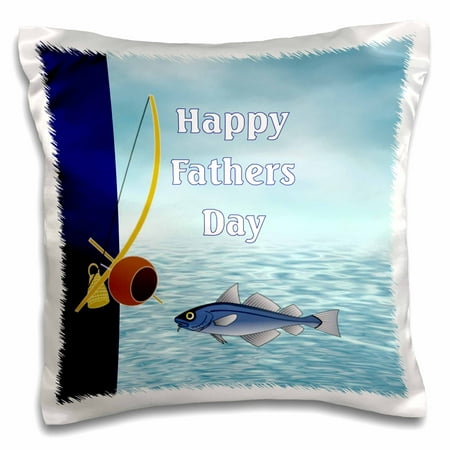 3drose Print Of Happy Fathers Day With Fishing Pole And Water