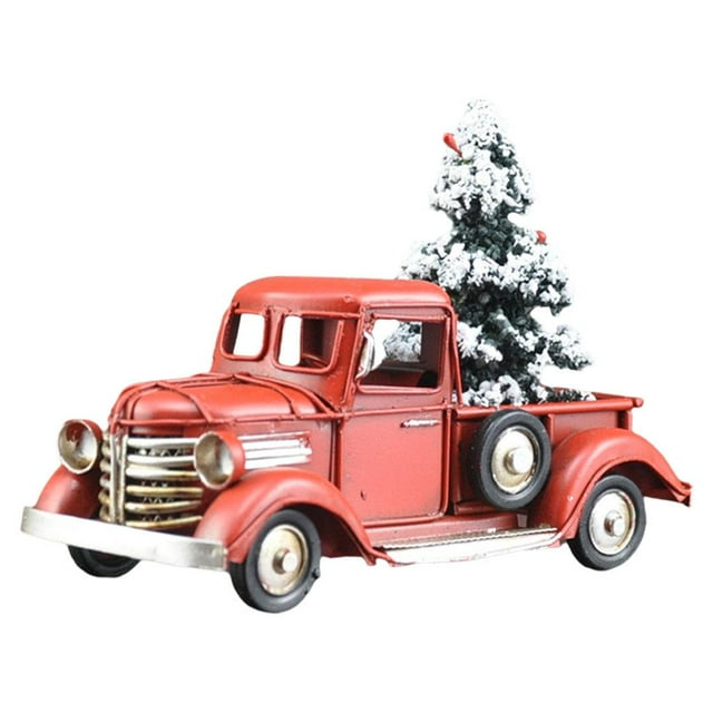 Adornos de camión rojo navideño Decoraciones navideñas Adornos colgantes El 16x73cm Yuyangstore Decorar camión