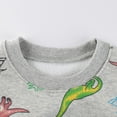 thumbnail image 6 of Toddler Boys Girls Tops Baby Long Sleeve Cartoon Dinosaur Prints Fall Winter Clothes Tops for Kids Size 4-5T, 6 of 8