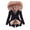 Black Pink, variant on Joernso Winter Warm Women Faux Fur Hooded Cotton Down Jacket Casual Outwear Long Overcoat