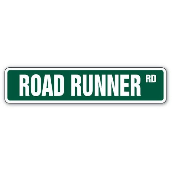 SignMission Road Runner Aluminum Street Sign Collector hemi Muscle car Cartoon | Indoor/Outdoor | Â 30" Wide, 7" X 30" Aluminum Sign, 7" X 30" Aluminum Sign