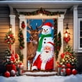 thumbnail image 2 of Outside Christmas Decorations Door Cover Tapestry Hanging Party Accent, 2 of 9
