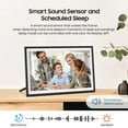 thumbnail image 4 of 10.1 Inch WiFi Digital Photo Frame with  App, HD IPS Touchscreen, Auto Rotate, Free Cloud Storage, Smart Sensor & Alexa Compatible, Black, 4 of 8