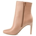 thumbnail image 2 of Journee Womens Silvy Inside Zip Stiletto Booties, 2 of 9
