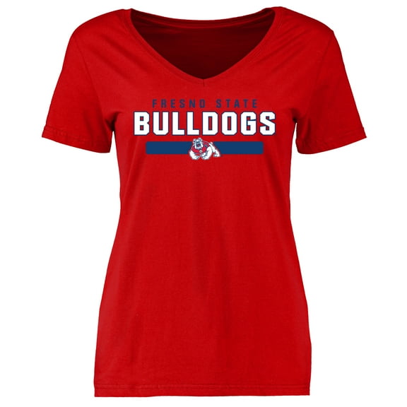 Women's Red Fresno State Bulldogs Team Strong T-Shirt