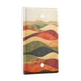 thumbnail image 2 of Yayeee Blank Wall Plate Cover 1-Gang 4.5"x2.7" Home Unused Decorative Outlet, Abstract Desert Pattern, 2 of 7