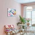 thumbnail image 5 of Asdg12s-Bathroom Butterfly Picture Wall Art Pink Insect Animal Watercolor Poster on Canvas Prints for kids Girls Room Decor 15x12, 5 of 7