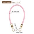 thumbnail image 2 of Uxcell 60cm/23.6" Braided Leather Purse Replacement Strap for Handbag, Pink, 2 of 6