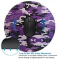 thumbnail image 3 of Purple Camouflage Small Round MousePad for Wireless Computer Laptop, Office Desk Accessories 7.9 x 7.9 inch, 3 of 6