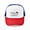 Red/Blue/White, variant on - Raven Lunatic Halloween - Adjustable Unisex Printed Trucker Hat with Mesh Back
