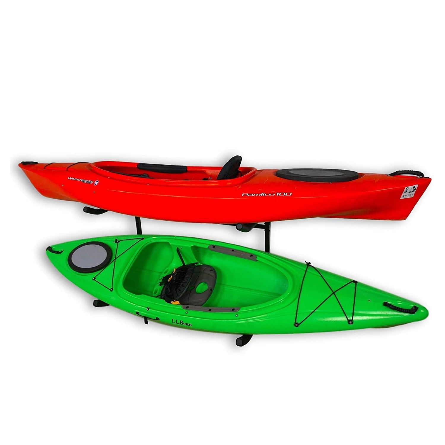 Sparehand Catalina Freestanding Dual Storage Rack for Kayaks & SUPs, Black
