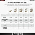 thumbnail image 6 of Rev-A-Shelf 3" Pullout Organizer for Cabinets, 2 Tier Shelf, 5WU2-3N1-1, 6 of 6