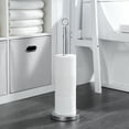 thumbnail image 4 of SunnyPoint Elite Heavy Weighted Sturdy Spare Toilet Paper Roll Holder Storage Stand; Satin Nickel, 4 of 4