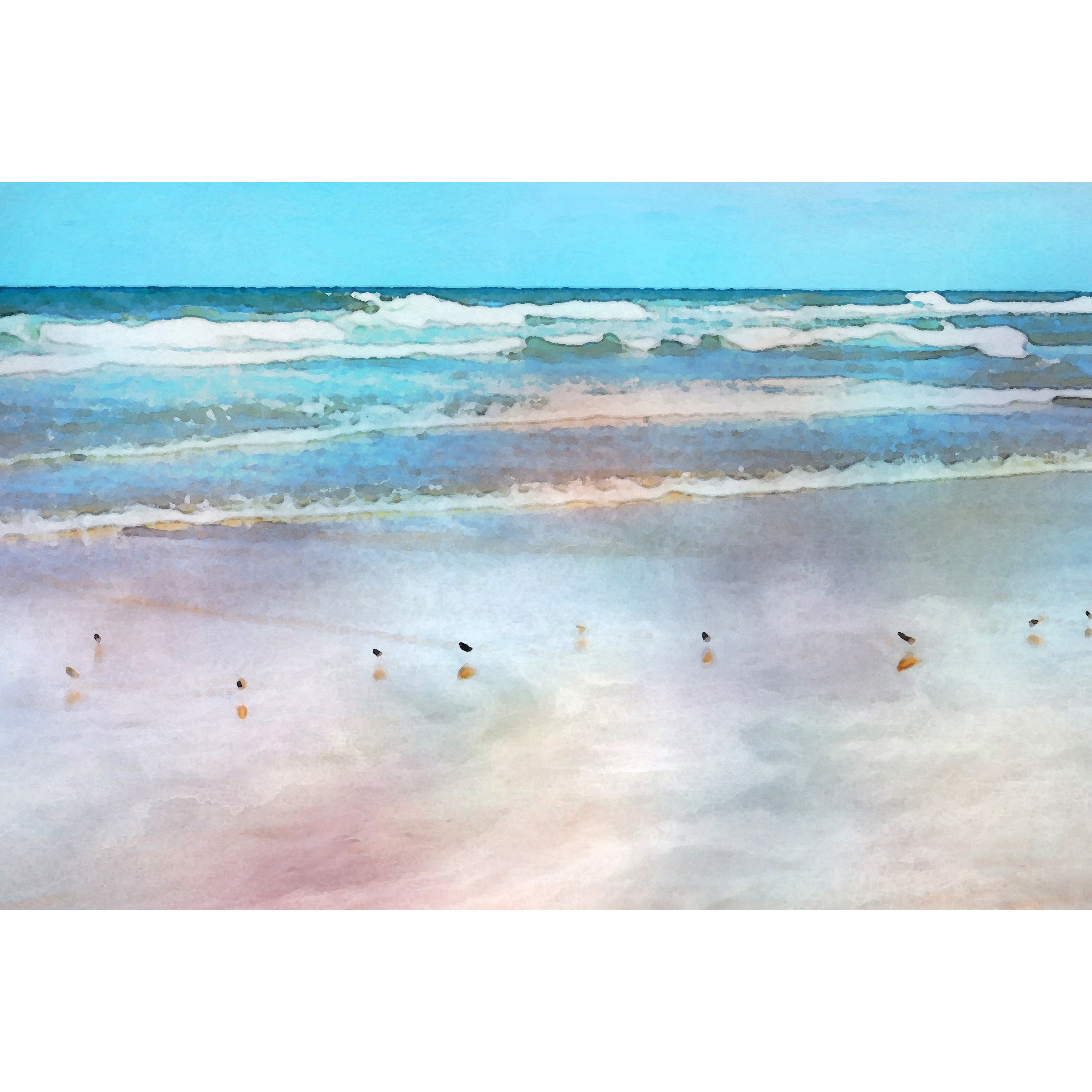 Tranquil Horizon Painting Print on Wrapped Canvas