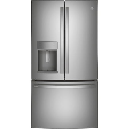 Ge Profile Pfe28k Profile 36" Wide 27.7 Cu. Ft. French Door Refrigerator - Stainless Steel