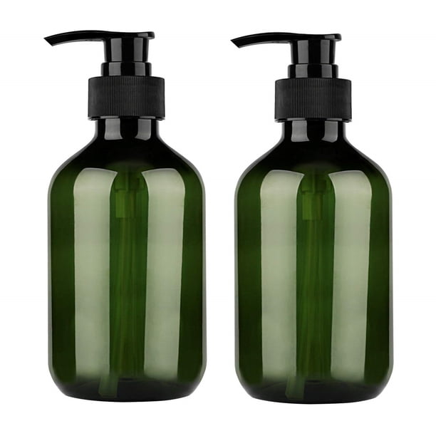 Botellas De Plástico Con Bomba, Dispensador De Jabón Recargable PET De 500ml Para Baño O Cocina, Lociones, Champú Y Acondicionador, 4 Uds.