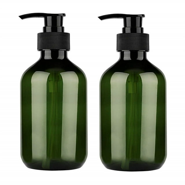 Botellas De Plástico Con Bomba, Dispensador De Jabón Recargable PET De 500ml Para Baño O Cocina, Lociones, Champú Y Acondicionador, 4 Uds.