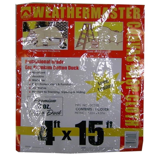 Dize DC0415D 4 x 15 Pi Cavvas Drop Cloth