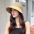 thumbnail image 3 of Sun Hats for Women Uv Protection , Mens Sun Hat , Hiking Hats for Men Stylish Unisex Wide Brim Straw Hat for Summer Sun Outdoor Beach Travel and Gardening Activities, 3 of 3