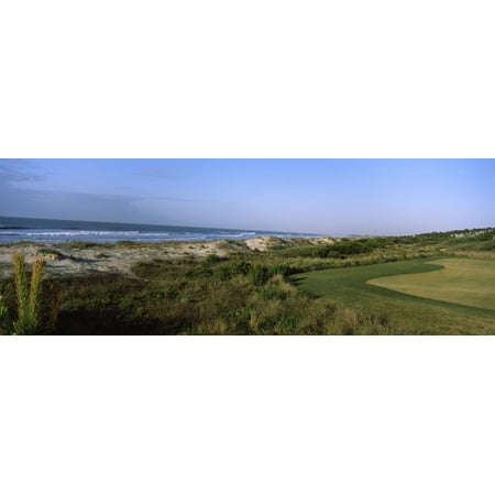 Golf course at the seaside Kiawah Island Golf Resort Kiawah Island Charleston County South Carolina USA Canvas Art - Panoramic Images (36 x