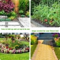 thumbnail image 4 of 28 Pack Decorative Garden Fence Outdoor 24in (H) x 30ft (L) Coated Metal RustProof Landscape Wrought Iron Wire Border Folding Patio Fences Flower Bed Fencing Animal Barrier Section Panels Decor, 4 of 7