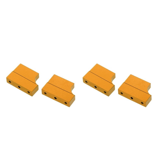 Vogacara 2pcs Aluminum Engine Mount / Holder Upgrade for RC HSP Parts Car 1:10 en 2piezas Oro