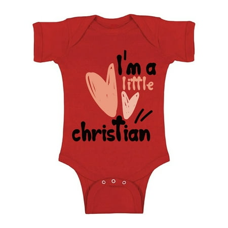 

18 Months Boy Clothes - NB 6M 12M 18M 24M - I m a Little Christian Short Sleeve Bodysuit