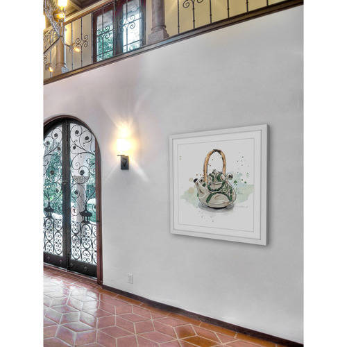 Marmont Hill "Theiere" By Marie-Eve Pharand Framed Painting Art Print, 12.0" x 1.5"
