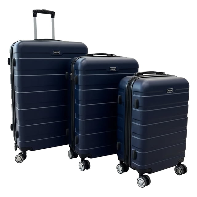 Juego 3 Maletas De Viaje Moov Expandibles Rigidas Verticales Con Ruedas Giratorias 30'' Azul