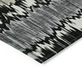 thumbnail image 4 of Addison Rugs Chantille Indoor/Outdoor Transitional Stripes Black Washable Rectangle Rug, 5' x 7'6", 4 of 6