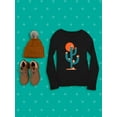 thumbnail image 3 of Image Conscious Hedgehogs On A Cactus Long Sleeve Toddler -Jay Fleck Designs, Unisex Regular Fit, 3 of 4