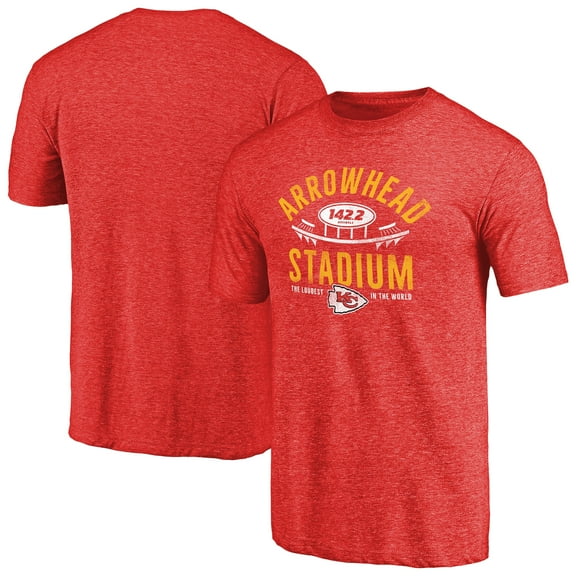 Men's Heathered Red Kansas City Chiefs Hometown Collection Tri-Blend T-Shirt