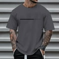 thumbnail image 2 of Big and Tall Shirts for Men Graphic Print T Shirts Casual Short Sleeve Tee For Daily Wear Comfortable Summer Fashion Top With Letter Design Lightweight Breathable Blend Band T Microfiber Tee Men XL, 2 of 5