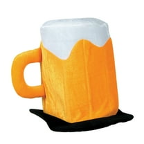 Party Central Pack of 6 Orange and Black Unisex Adult Oktoberfest Giant Frosty Beer Mug Party Hat -