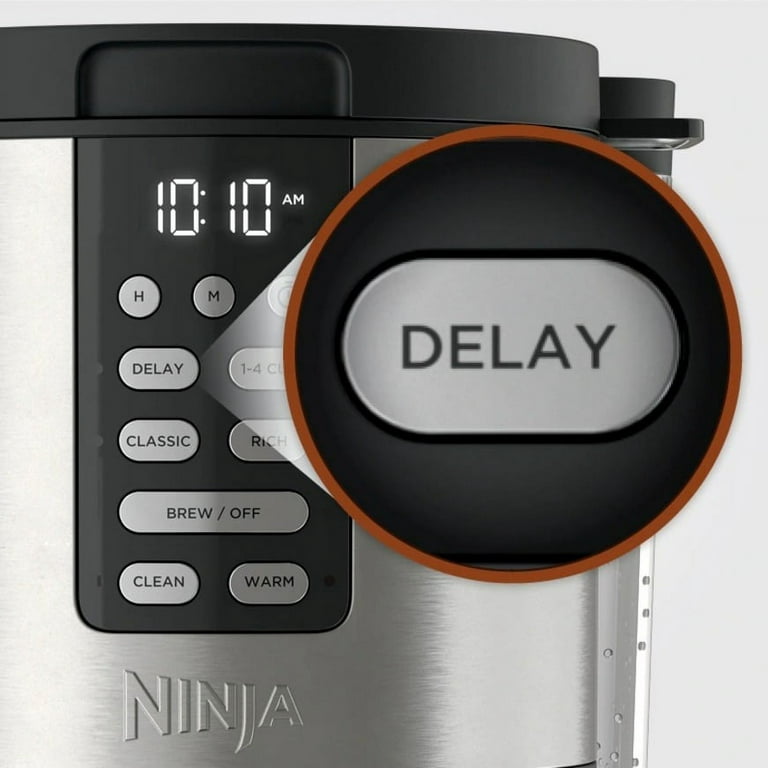  Ninja DCM201CP - Cafetera programable XL de 14 tazas PRO con  filtro permanente, 2 estilos de preparación clásica y rica, retraso de  preparación, temporizador de frescura y mantiene el calor, apta