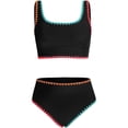 thumbnail image 5 of Shadoumai Girls Two Piece Swimsuits For Kids Teen Bikini With Adjustable Ties And UPF Sun, 5 of 5