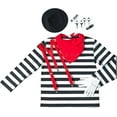 thumbnail image 3 of Men's Mime Costume Set with Makeup Kit Halloween Costume Cosplay, 3 of 4