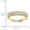 thumbnail image 3 of Primal Gold 10 Karat Yellow Gold Fancy Cubic Zirconia Ring, 3 of 7