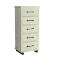 thumbnail image 4 of FESTIVO 24 inch Wide 5-Drawer Tall Dresser - Antique White, 4 of 8