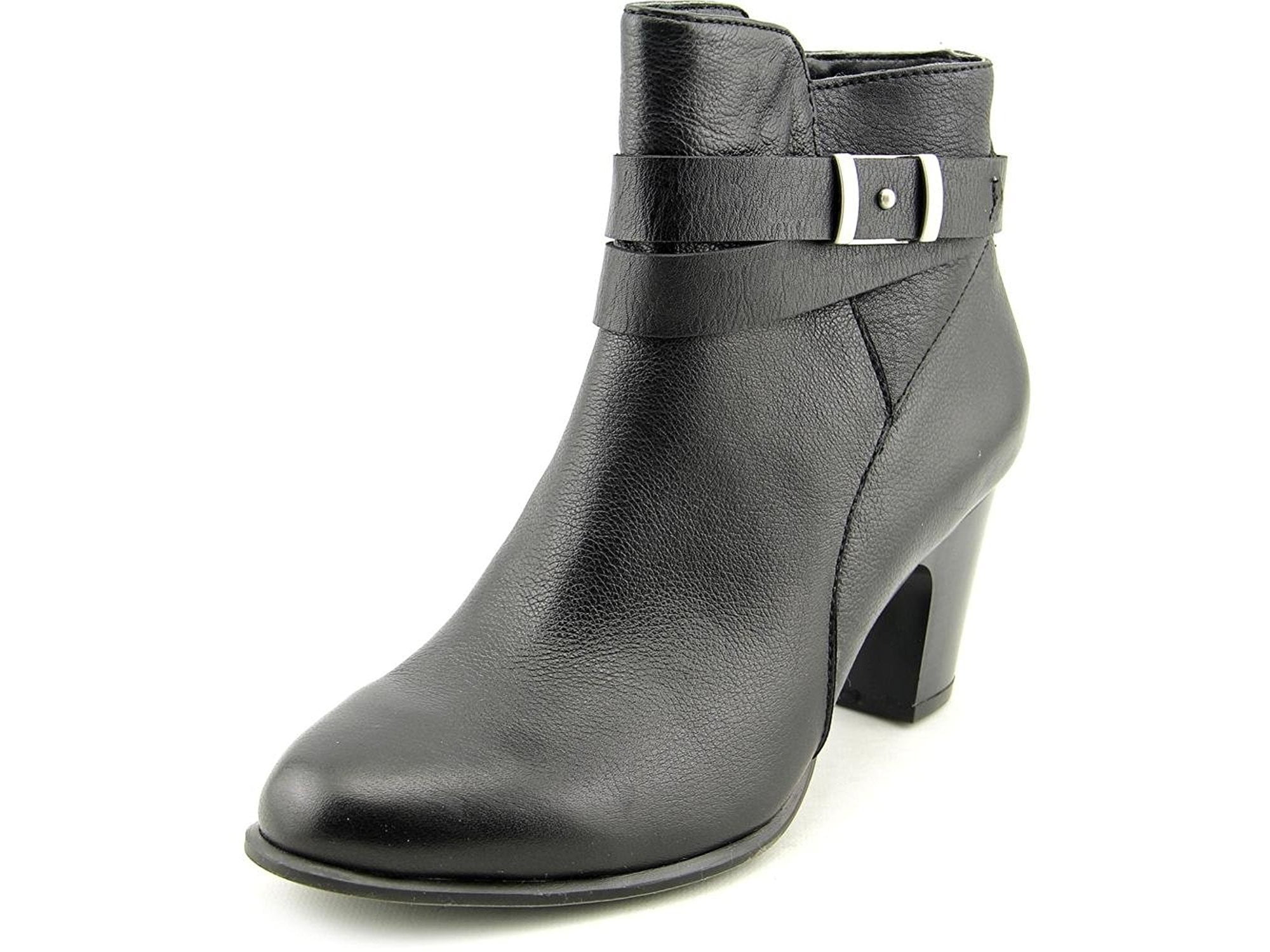 Giani Bernini Womens CALAE Leather Round Toe Ankle Cowboy Boots ...