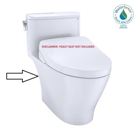 Toto CST642CUFGAT40#01 Nexus 1.0 Gpf One Piece Elongated Chair Height Toilet - White