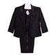 thumbnail image 1 of Lito Angels Trajes De Esmoquin Formales Para Bebés Y Niños, Trajes De Boda, Bautizo, Sin Cola, Conjunto De 5 Piezas, Talla 3 Meses, Negro, 1 of 1