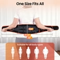 thumbnail image 2 of Comfytemp Cordless Heating Pad with Vibrating Massage for Back Discomfort, Battery Power Waist Belt, Orange Black, 2 of 9