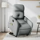 thumbnail image 2 of Sillón reclinable de masaje Electric Power Lift VidaXL gris claro, 2 of 9