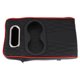 thumbnail image 1 of Funda del Consola Central del Coche Almohadilla del Consola Central Multifuncional 13.39"x7.48"x2.76" Negro Rojo Cuero Nappa Esponja, 1 of 1