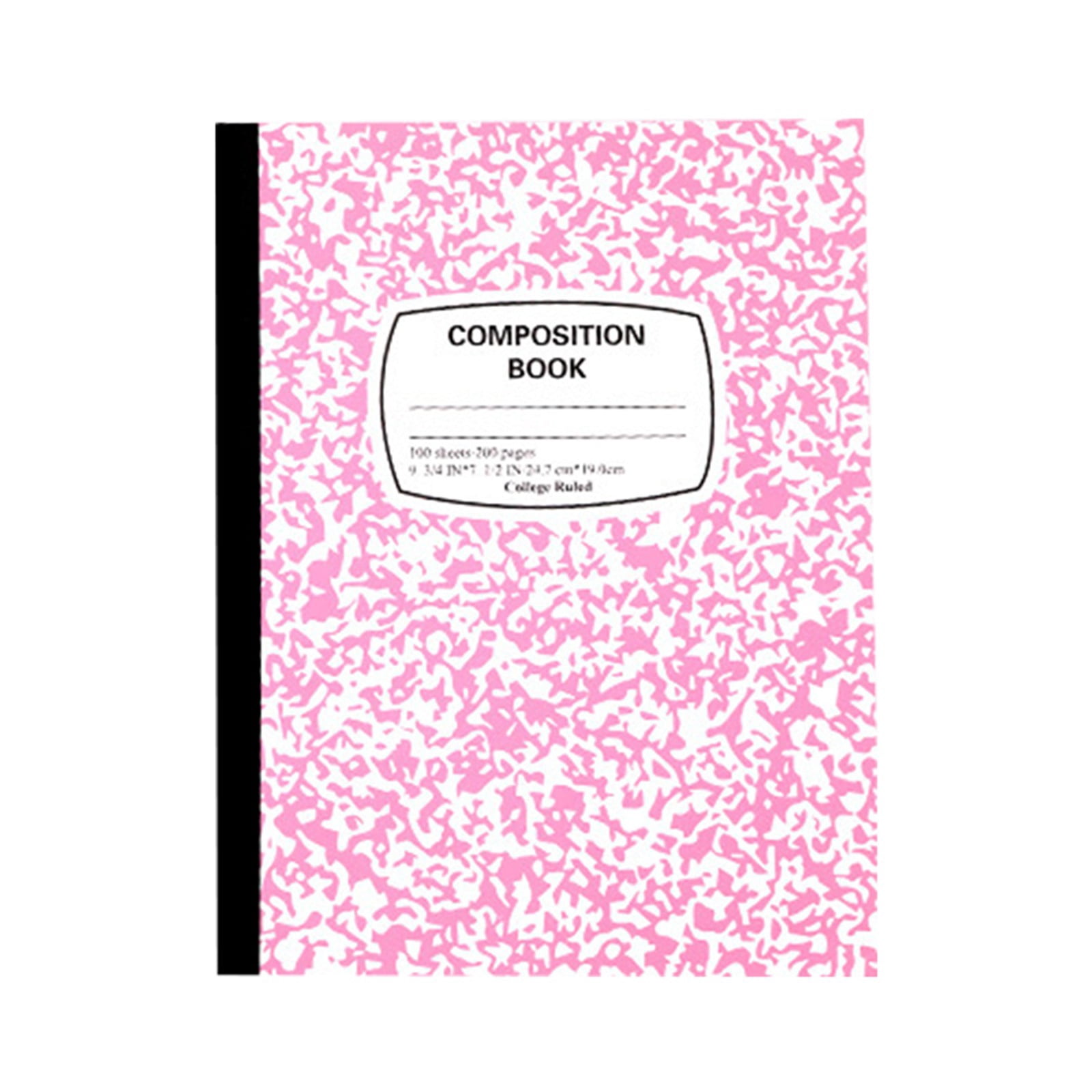 3 Pack 9.7 x 7.4 in Composition Notebook Wide Ruled, 200 Pages (100 Sheets) Marble Journal Notebook Hard Cover Wide Ruled Notebooks for Aldult College Office Supplies