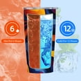 thumbnail image 4 of JRXY 70s Retro Swirl Color Abstract 20oz Car Tumbler with Straw 20oz, 4 of 7