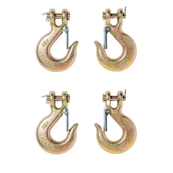 4x Clevis Slip Hooks G70 5/16" f Tow Truck Chain Flatbed Truck Trailer Tie Down